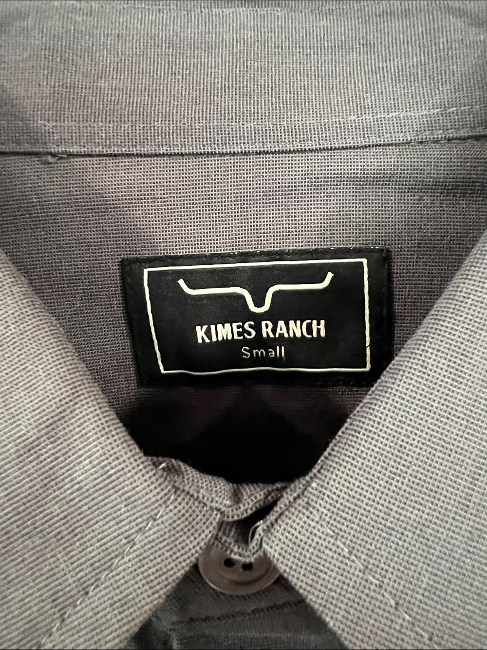 Kimes Ranch Men’s Long-Sleeve Button-Up Shirt — Charcoal Gray - Picture 3 of 4